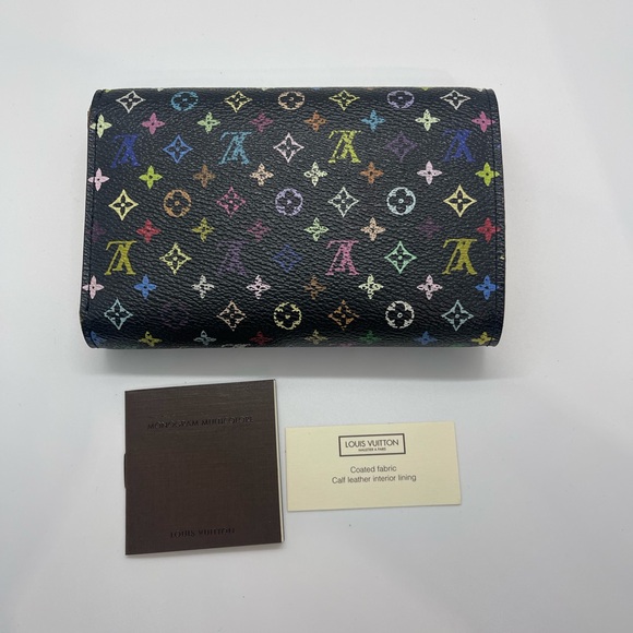 Louis Vuitton Handbags - LVw801# Louis Vuitton Monogram Multicolor Alexandra Wallet Black